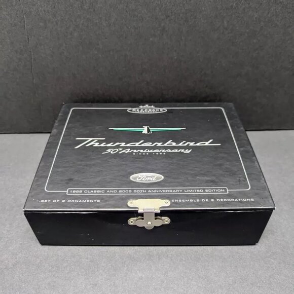 Hallmark Keepsake Thunderbird 50th Anniversary 1955 & 2005 Ornaments NIB NEW - Picture 4 of 4